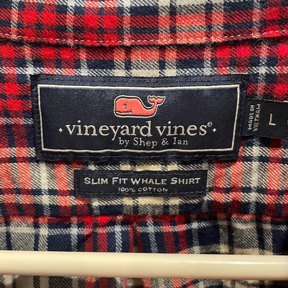 Red, White & Blue Vineyard Vines Flannel - Picture 3 of 7